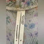 Anthropologie Long Sleeve Ruffle Pastel Floral Blouse Photo 3