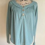 We The Free Thermal Boho Mint Green Top Size XS Photo 4