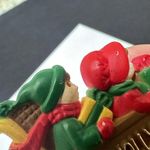 American Greetings Children In A Sleigh Christmas Holiday Brooch Pin Photo 2