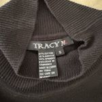 Tracy M Black Cotton Blend Turtleneck Sweater with Zipper Accents. Size S Photo 7