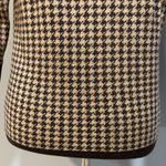 Talbots 100% Merino Wool Houndstooth Boat Neck Sweater 3/4 Sleeve, Size S Petite Photo 5
