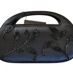 Vintage Y2K Sasha Black Satin Beaded Evening Bag NWT Photo 1