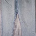 American Eagle Outfitters Lightly Distressed Mom Jeans Light Blue Photo 3