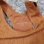 Aerie Offline Recharge Soft Lounge Brown Orange Racerback Sports Bra Size Medium Photo 2