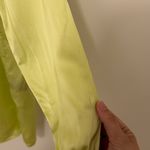 No. 6 Store Button Down Shirt Size Large Yellow Neon 3 Satin New York Photo 9