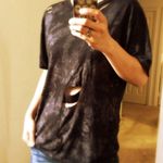 Urban Outfitters Distressed Black Tie Dye Tee Photo 7