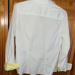 L.L. Bean White Shirt with Yellow Collar Photo 6