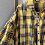 SheIn Vibrant Yellow Plaid shirtwaist dress with belt 1X Photo 6