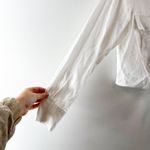 Sanctuary  Utility Long Sleeve Chest Pocket Tie-Front Button-Up Shirt White XS Photo 4