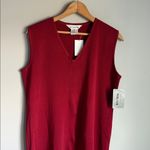 Misook NEW  v neck sleeveless dress Large Photo 3