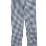 Calvin Klein Jeans Womens Blue Plaid Pants Size 25 NWT Cotton Spandex Photo 0