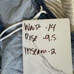 Aerie Women’s Extra Small Denim Patchwork Raw Hem Pull on Shorts Photo 5