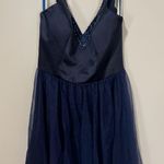 Mori Lee Navy tulle formal dress Photo 1