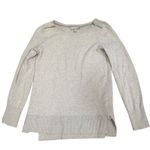 Banana Republic Touch of Cashmere Women's Sweater M Cream Gold Zipper Photo 0