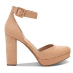 Sun+Stone Estrella Block Heel Platform Pumps, Size 9.5 NEW in Box $69.50 Tan Photo 1