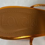 Lovella Metallic Gold Flower‎ Thong Sandals Heels Party Wedding Shoes Size 8/38 Photo 7