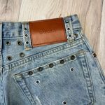 Gucci Light Blue Distressed Jean Shorts Photo 3