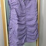 For Love & Lemons Chelsea lavender dotted ruched mini dress Photo 3