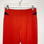 Nike  Yoga Workout Lounge Cropped Legging Pants Red Small (22x26)  Ankle Slit Photo 1