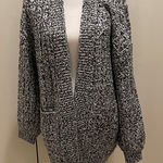 Skies Are Blue  black and white cardigan size M Photo 0