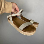 Steve Madden Steve‎ Madden | Silver Glitter Platform Sandals 3 Photo 1