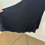 BCBG Maxazria Black Knit Short Sleeve A-Line Dress Size Medium Photo 4