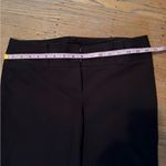 Ann Taylor  Lindsay Dress Pants Womens Sz 4 Chocolate/ Dark Brown Straight Ankle Photo 7