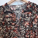 Fat Face Porth Blush Floral Dot Print Midi Long Sleeve Ruffle Lace V-Neck Dress Photo 3