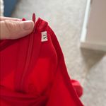 Amazon Red Ruched Strapless satin Gown size XL Photo 2