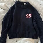 Navy Blue Sweater with Red Accent Size XXS Photo 0