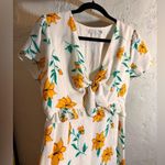 Lush Clothing Lush Mini Dress Yellow Green Floral MED. garden girl brunch summer colorful Photo 3