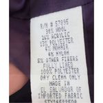 Dress Barn Vintage  Zip-Front Jacket Size 12 Purple Plaid Retro Women Wool Blend Photo 7