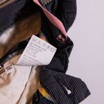 Paul Smith PINK Women's Cotton Poplin Blue White Pinstripe Crop Trouser Pants 28 Photo 2