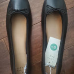 A New Day  Classic Black Flats with Bow Size 9.5 New Photo 0