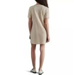 Steve Madden Dress Womens L Tan Short Sleeve Sweater Shift Dress Comfort NWT Photo 1