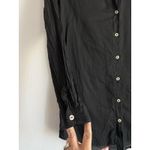 Vix Paula Hermanny  Women's Small Juliana Short Mini Cover Up Black Shirt Swim Photo 6