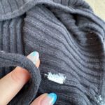 Free People FP Beach Cropped Black Ribbed Tank Top Sleeveless Small Photo 5