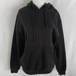 Pretty Little Thing Solid Black Relaxed Fit Hoodie Sweatshirt Size Small Photo 2