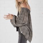 One Teaspoon One‎ Teaspoon luxe Bone Printed Chelsea Off Shoulder Top size large viscose Photo 11