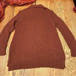 Wooden Ships  mock neck, wool blend, ladies long line sweater size Small/Medium Photo 4