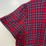 Draper James Angie Red/Blue Plaid Short Sleeve Ruffle w/ Bow Blouse/Top Size 1X Photo 11