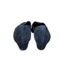 Eileen Fisher  Black Suede Flats Pointed Toe Elastic Band Slip On Comfort Shoes Photo 3