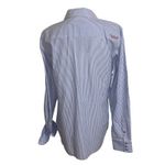 Ariat  Womens Fitted Western Shirt XL‎ Blue White Striped Long Sleeve Button Down Photo 1