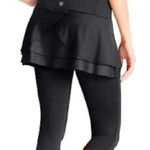 Athleta Skort Capri Leggings Black and Gray Size S Photo 1