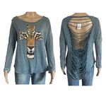 Uk2la Tiger Face Cross Ladder Back Top Photo 1