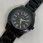 Anne Klein  women black tone watch 35mm round quartz analog size 5.5” running Photo 1