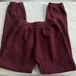RE/DONE NWT  Burgundy Red Sweatpants Jogger with embroidered front logo  small Photo 3