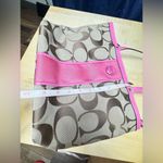 Coach SIGNATURE STRIPE TOTE KHAKI/MULBERRY F21950 Photo 5