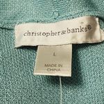 Christopher & Banks pastel neutral colorblock flyaway cardigan size large Photo 4