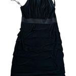 Evan Picone Springtime Stroll Layered Mini‎ Dress Black Size 6 Photo 0